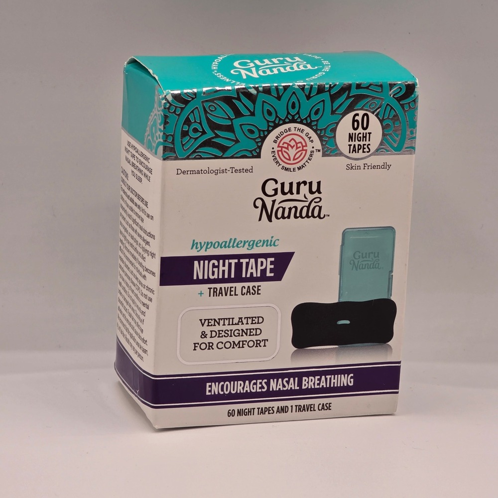 Guru Nanda‎ Hypoallergenic Night Tape + Travel Case - 60 night tapes NEW